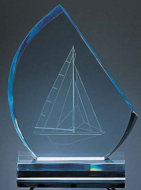 Sail Shape Award (10"x7"x2")
